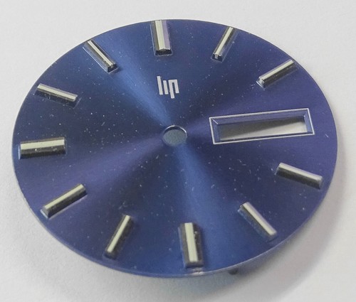 Cadran montre bleu - plat, index