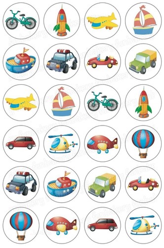 Cake topper aereo auto