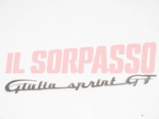 SCRITTA SIGLA COFANO POSTERIORE ALFA ROMEO GIULIA SPRINT GT ORIGINALE