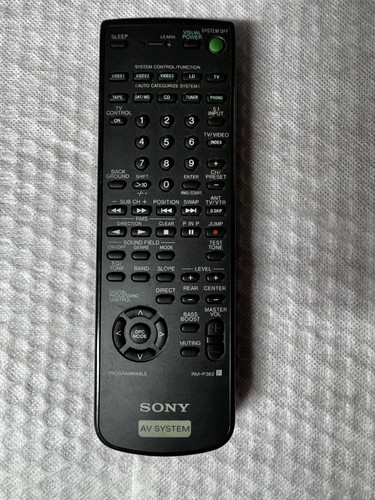 Sony p362 radiocomando nero - radiocomando,