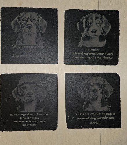 Set sottobicchieri beagle in - 4,