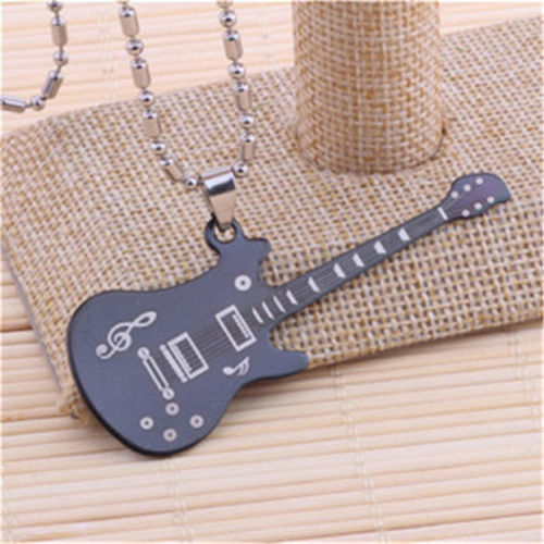 Collana con pendente chitarra - con,