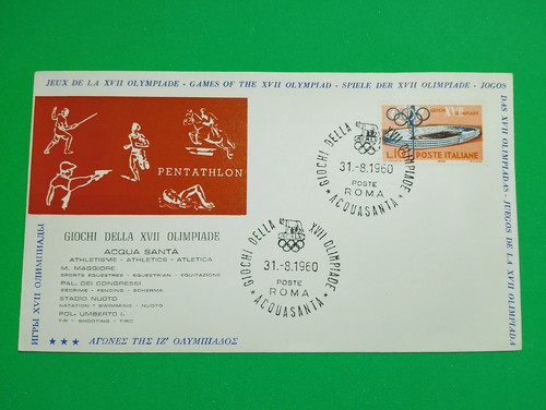 Fdc olimpiadi roma 1960 - olimpiadi,