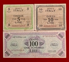 Numismatica 3 Banconote Sbarco