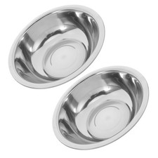  2 vasche in acciaio inox: vaschetta per pediluvio da 29 cm - vaschetta per