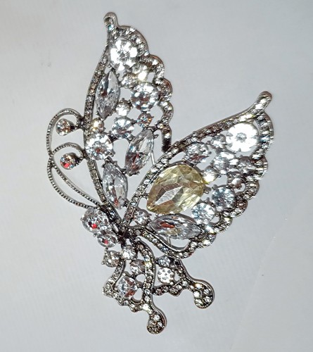 Spilla farfalla strass - , tono
