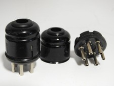 DUE NUOVI CONNETTORI ANFENOLO 6 PIN MASCHIO PER ALTOPARLANTI ORGANO LESLIE E HAMMOND