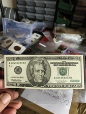 FDS Banconota AA 20 dollari $ USA Stati Uniti Twenty Dollar Firma Withrow Rubin 