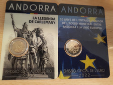 Monete Andorra 2022 2 monete