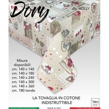 TOVAGLIA DORY tirolese CUORE HOLLY in cotone