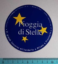 ADESIVO STICKER VINTAGE AUTOCOLLANT ORIGINAL PIOGGIA DI STELLE MILANO 