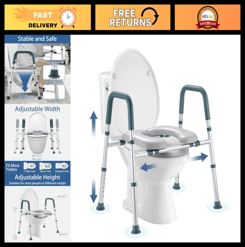 Sedile rialzato regolabile - wc,