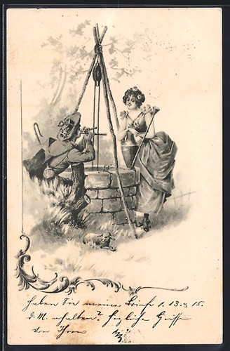 Cartolina artistica fratelli - cartolina,