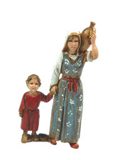 Pastore Donna con Bambino