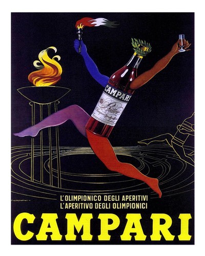Poster vintage campari wall - poster,