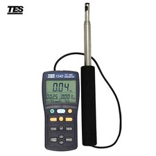 TES-1341N Anemometro Digitale Misuratore di Portata Aria Vento Tester,Anemometro a Filo Caldo