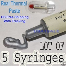 5 x STARS-700 SILVER grasso termico CPU GPU PS3 dissipatore di calore pasta composta siringa