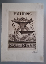 HENNE ARTHUR. EX LIBRIS ROLF RISSE. RAD 123 x 92 mm. SIGN