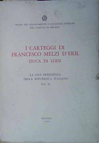 Carteggi francesco melzi - di,