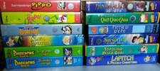 Lotto di 12 VHS cartoni