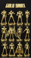 Figurina Cavaliere Dello Zodiaco Statuetta Metallica Oro Saint Seiya 5cm Dorata