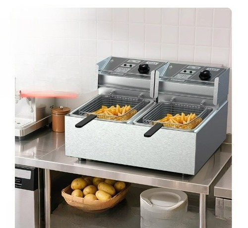 Friggitrice gas doppia - friggitrice, a