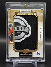 2016-17 UD Premier Rickard Rakell Mega Patch Commemorative Logos /3 Game Used