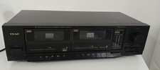 Doppia Piastra Teac W-310C Stereo Double Cassette Deck Hifi Nero Funzionante