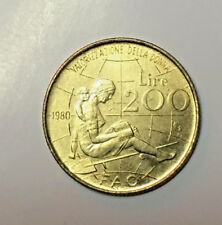 ITALIA REPUBBLICA 200 LIRE 1980 GIORNATA INTERNAZIONALE DONNA E FAO - FDC 