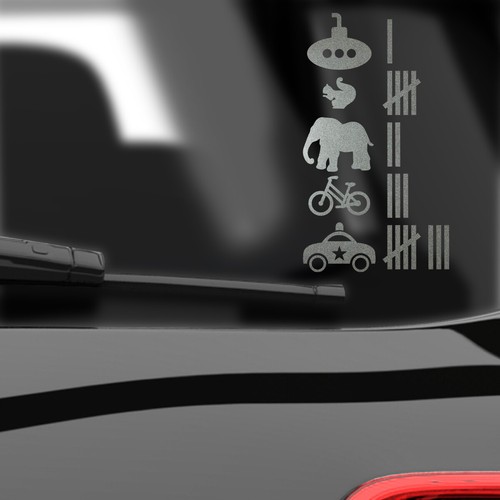 Adesivo auto sticker - , lista