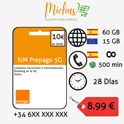 Tarjeta sim prepago orange - prepago,