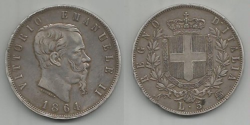 Vittorio emanuele 5 lire - vittorio,
