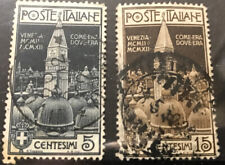 Regno D Italia 1912 Campanile Venezia Usata (nr 97/98)