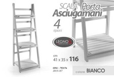 SCALA SCAFFALE LEGNO MENSOLA