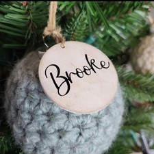 Palline di Natale in lana di