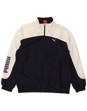 Giacca tuta uomo PUMA grafica top grande blu navy colorblock CK08