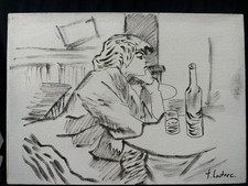 TOULUSE-LAUTREC quadro olio su