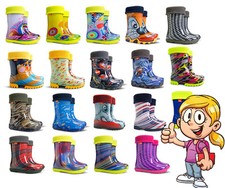 Stivali da neve WELLIES BAMBINI RAIN WELLINGTON scarpe calzini bambini neonati ragazze