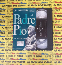 VHS cartonata GLI INEDITI DI PADRE PIO IN SEGRETO N.1 HOBBY & WORK (F30)