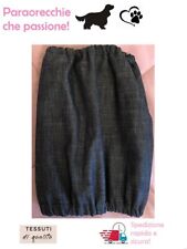 PARAORECCHIE COPRI ORECCHIE CUFFIETTE CUFFIA PER COCKER CAVALIER KING JEANS 