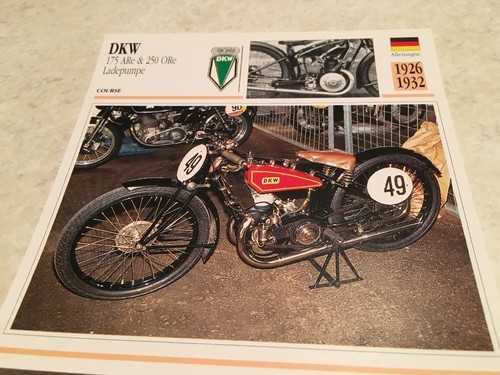 Carte moto dkw 175 - dkw,