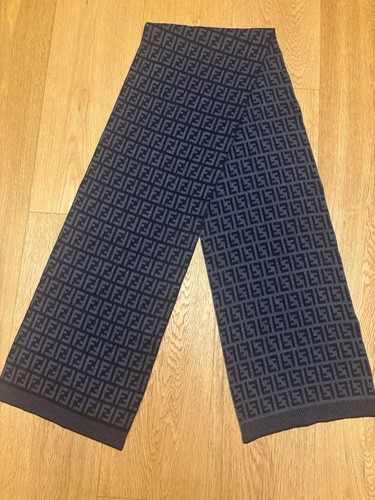 Sciarpa fendi blu monogram - blu,
