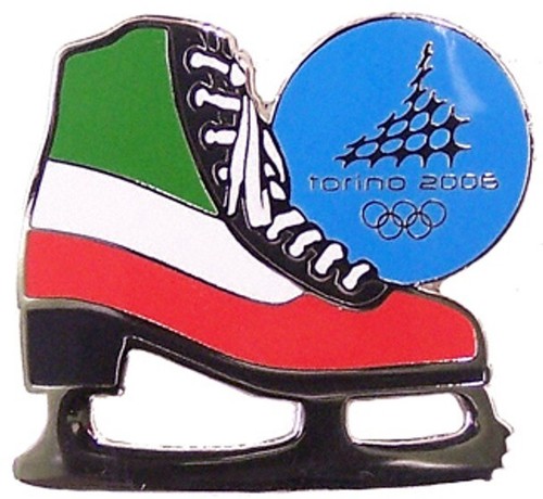 Figurina pattinaggio bandiera