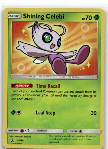 Pokemon shining celebi sm79 - shining,