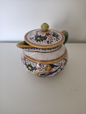 Lattiera in ceramica maiolica