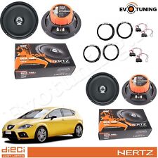 Kit 4 Casse Altoparlanti Hertz Dcx Anteriori e Posteriori Seat Leon dal 2005-12