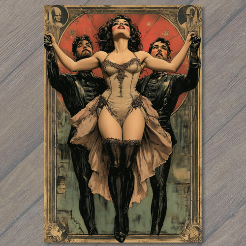Cartolina ballerina burlesque - cartolina,