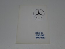 MERCEDES 250 S-250 SE-300 SE DEPLIANT BROCHURE PROSPEKT (BS7)
