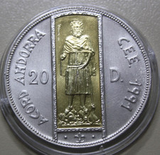 Andorra diners 1994 argento - 20,