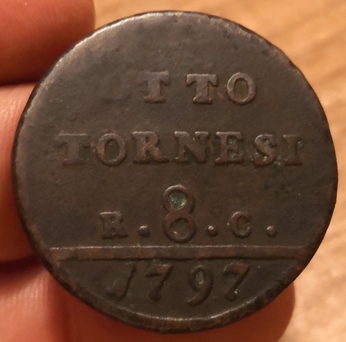 Moneta tornesi 1797 regno - moneta, 8